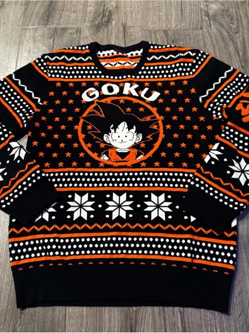 Dragon ball z Goku Christmas sweater men size medium